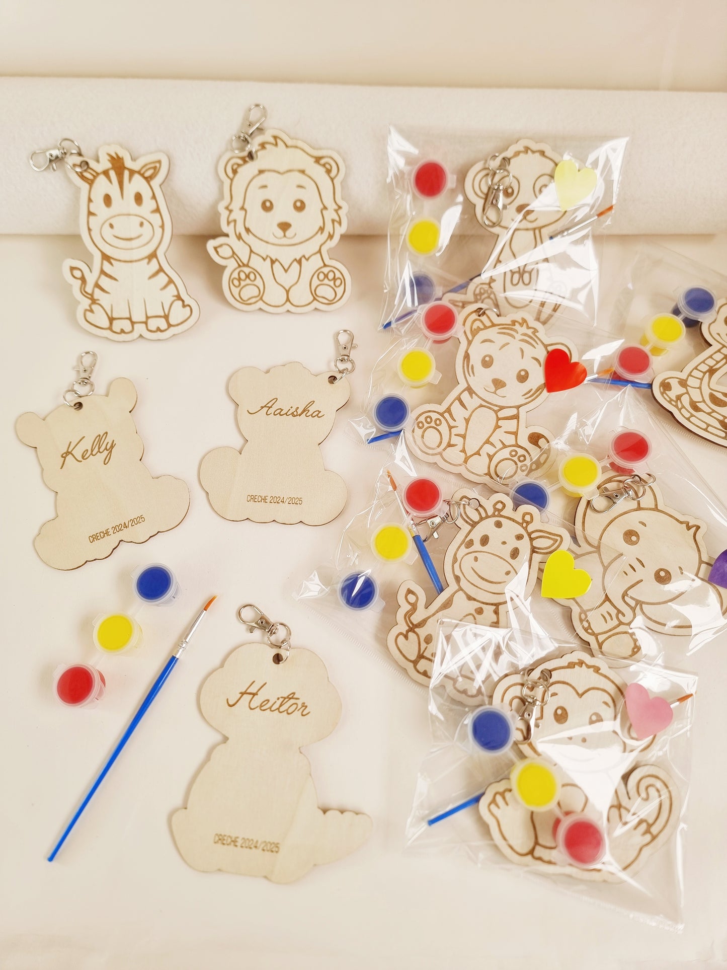 Porta-chaves colorir